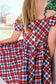 4T Patriotic Plaid 4th of July dress - Ready to Ship