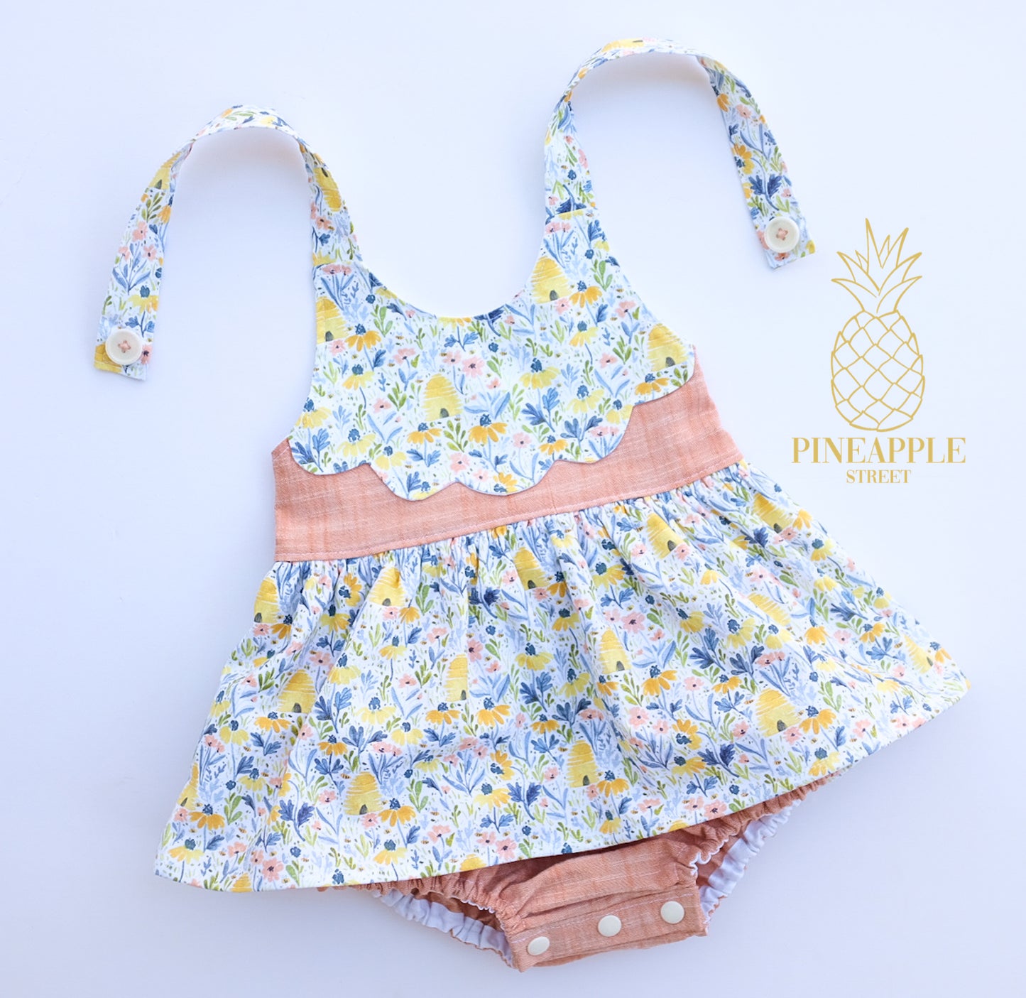 2T sweet as honey romper - Ready to ship