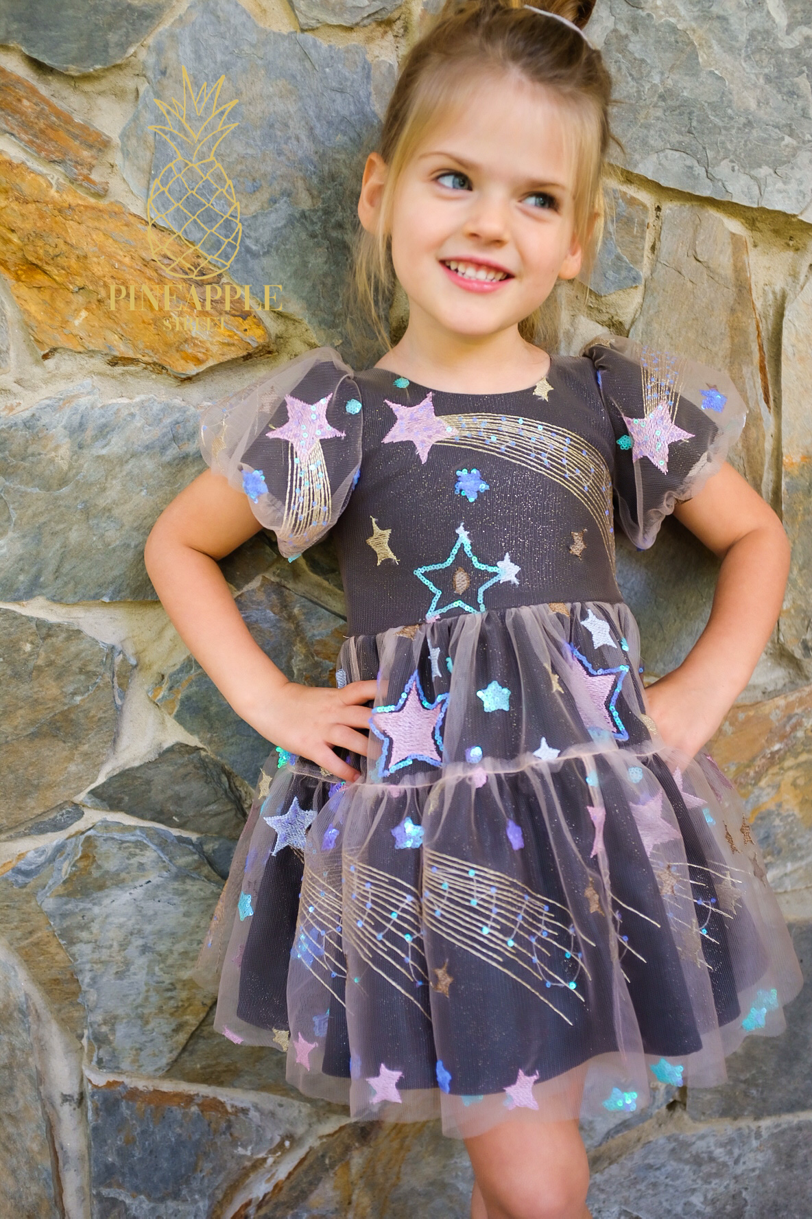 3T Shooting Stars Dress - Ready to Ship