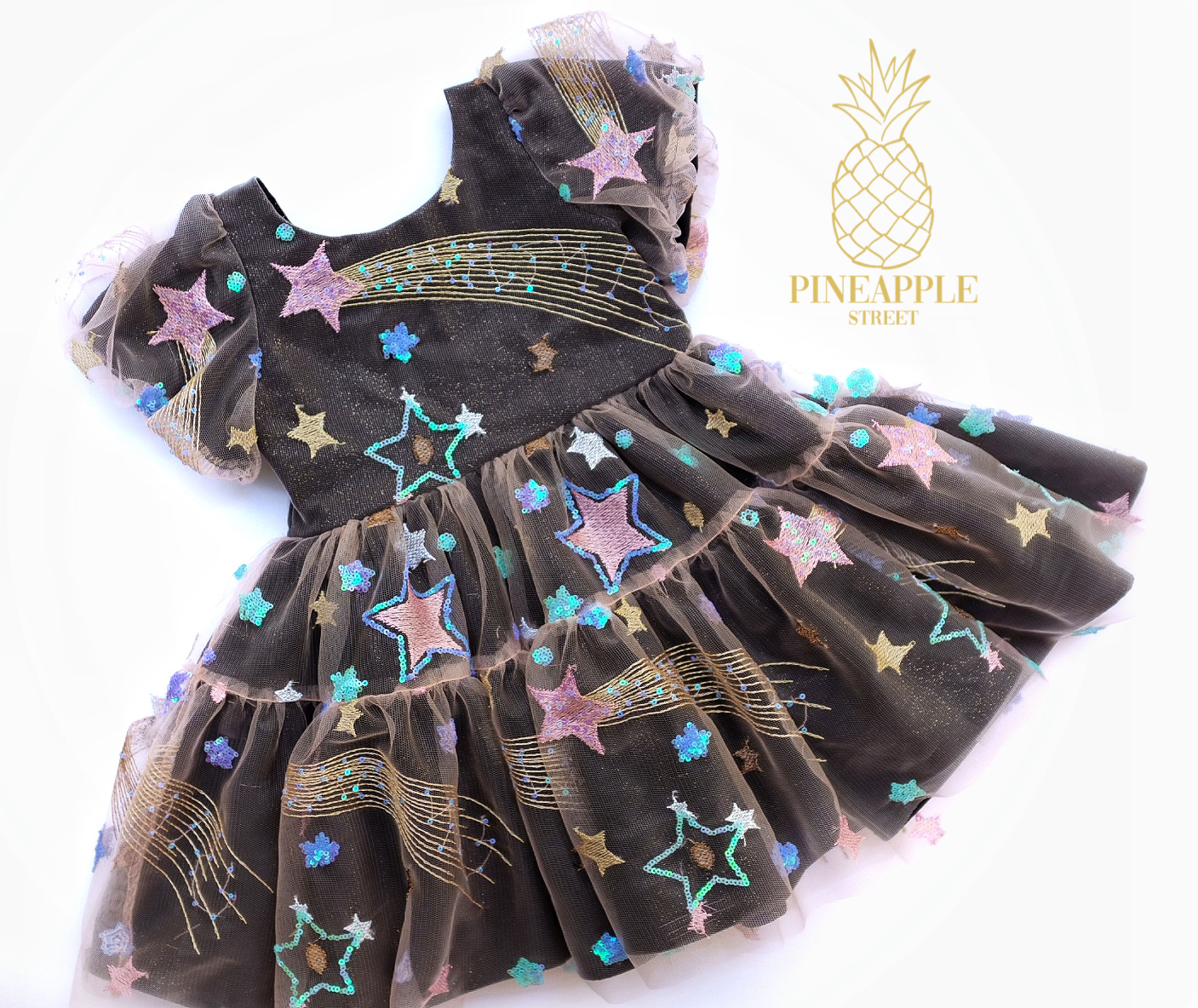 3T Shooting Stars Dress - Ready to Ship