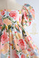 Size 2/3 Ma Chérie floral twist sleeve dress - Ready to Ship