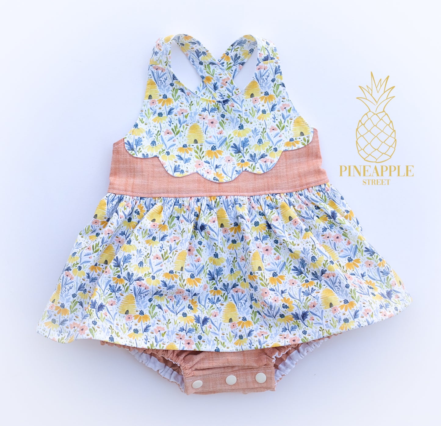 2T sweet as honey romper - Ready to ship