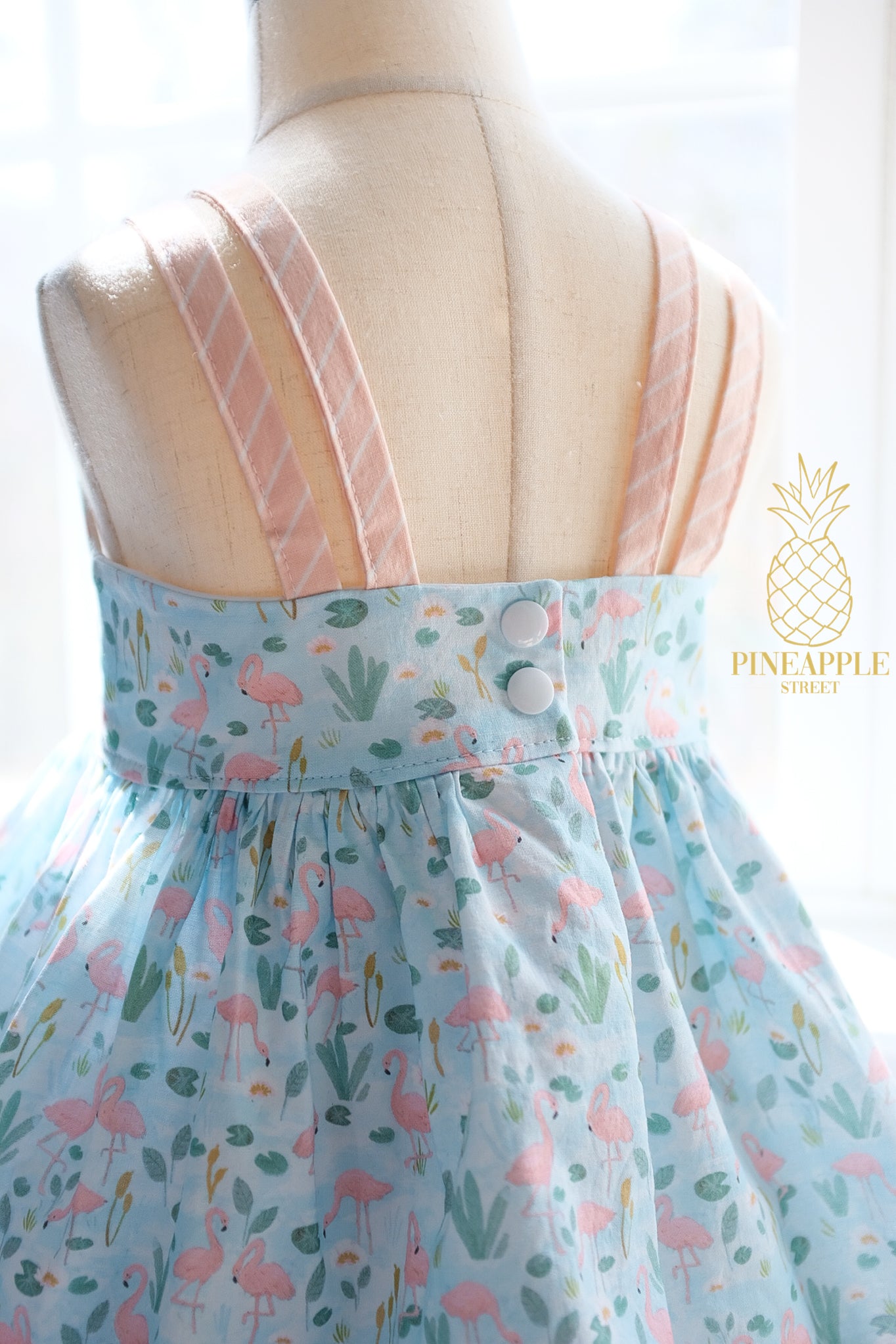 3T Flamingo sun dress - Ready to Ship