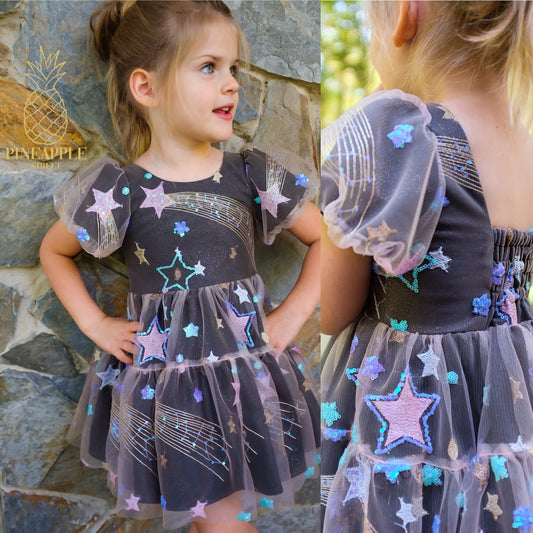 3T Shooting Stars Dress - Ready to Ship